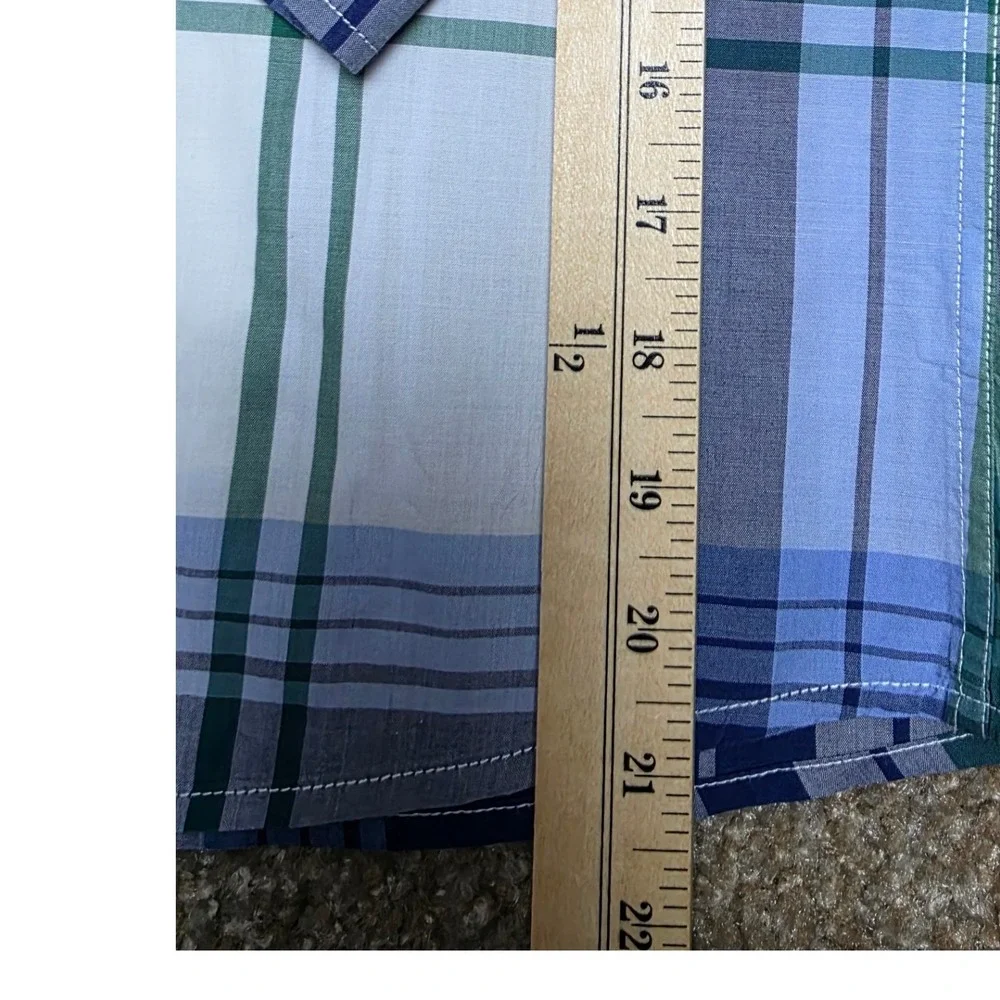 Papo d'Anjo Boys Plaid Long Sleeve‎ Button Up Shirt Sz 8 Years Preppy Cowboy